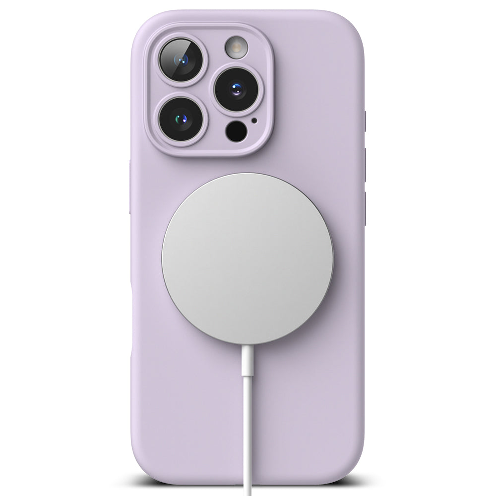 Funda MagSafe para Apple iPhone 16 Pro, Ringke, Silicona, Morado