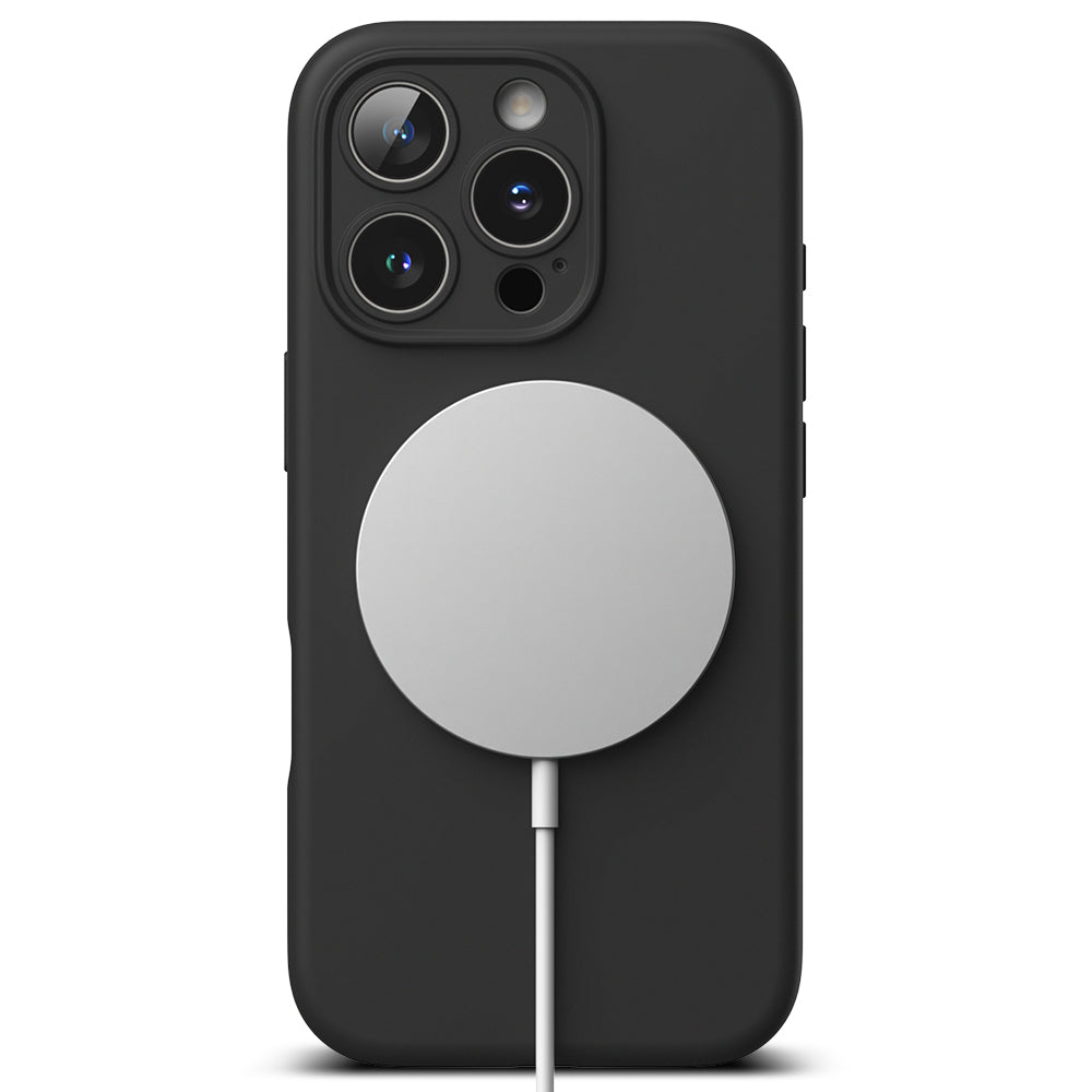 Funda MagSafe para Apple iPhone 16 Pro, Ringke, Silicona, Negra