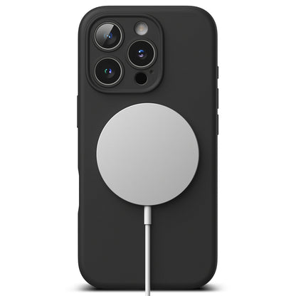 Funda MagSafe para Apple iPhone 16 Pro, Ringke, Silicona, Negra