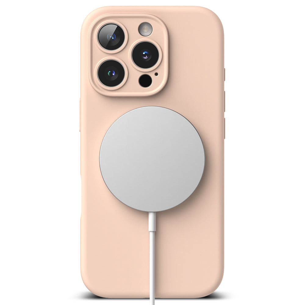 MagSafe Case for Apple iPhone 16 Pro, Ringke, Silicone, Pink