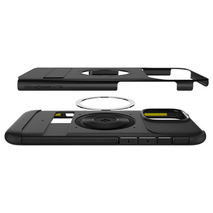 Funda MagSafe para Apple iPhone 16 Pro, Spigen, Slim Armor, Negra ACS08164