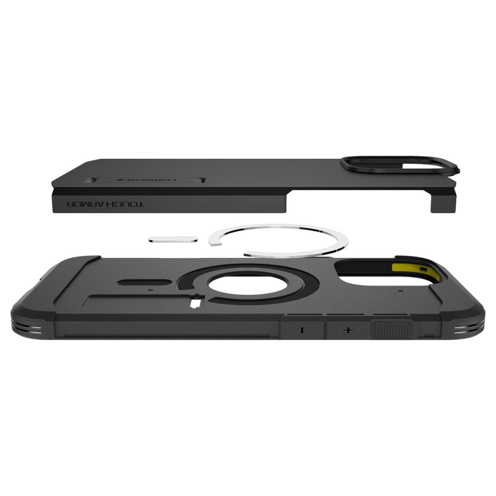 MagSafe Case for Apple iPhone 16 Pro, Spigen, Tough Armor, Black ACS08146