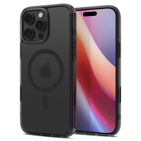 Funda MagSafe para Apple iPhone 16 Pro, Spigen, Ultra Hybrid T, Negra Satinada ACS08514