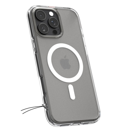Funda MagSafe para Apple iPhone 16 Pro, Spigen, Ultra Hybrid, Transparente Satinada ACS08133