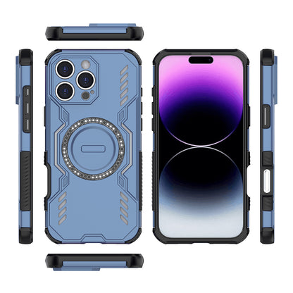 Funda MagSafe para Apple iPhone 16 Pro, Techsuit, ArmorMag, Azul