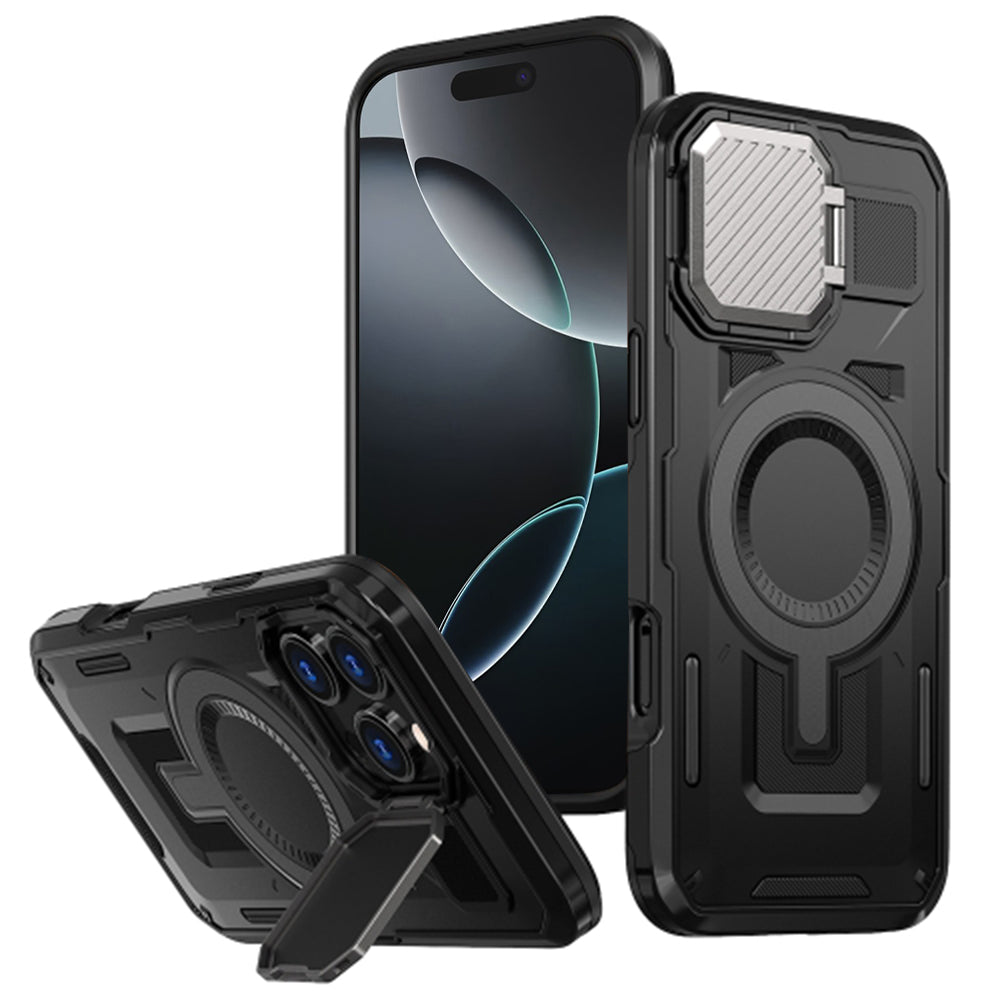 Funda MagSafe para Apple iPhone 16 Pro, Techsuit, CamVault, Negra