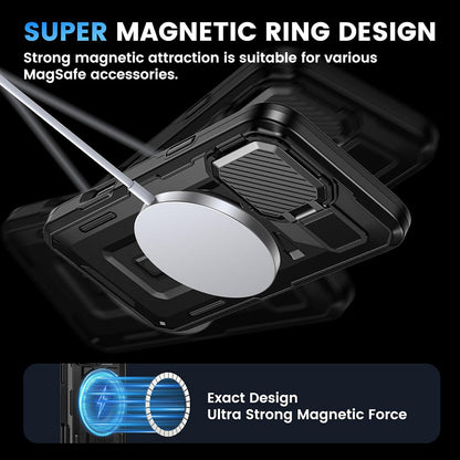 Funda MagSafe para Apple iPhone 16 Pro, Techsuit, CamVault, Negra