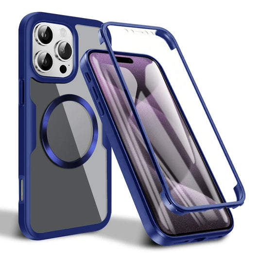 Funda MagSafe para Apple iPhone 16 Pro, Techsuit, ColorVerse 360, Azul