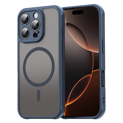 Funda MagSafe para Apple iPhone 16 Pro, Techsuit, HaloFrost II, Azul Marino
