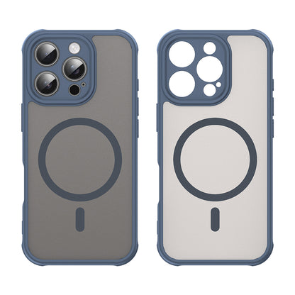 Funda MagSafe para Apple iPhone 16 Pro, Techsuit, HaloFrost II, Azul Marino