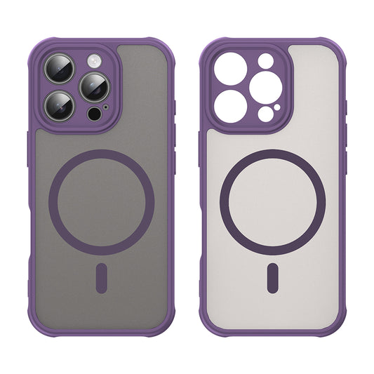 Funda MagSafe para Apple iPhone 16 Pro, Techsuit, HaloFrost II, Morado