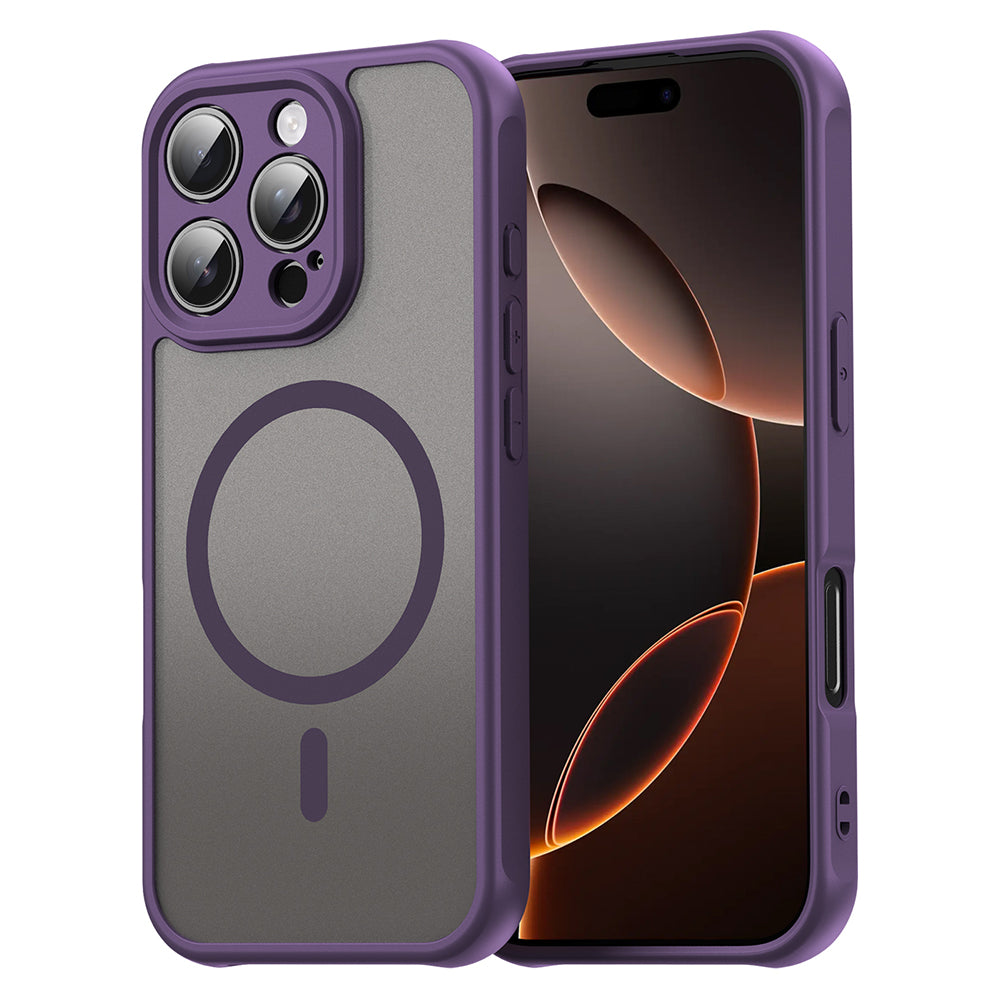 Funda MagSafe para Apple iPhone 16 Pro, Techsuit, HaloFrost II, Morado