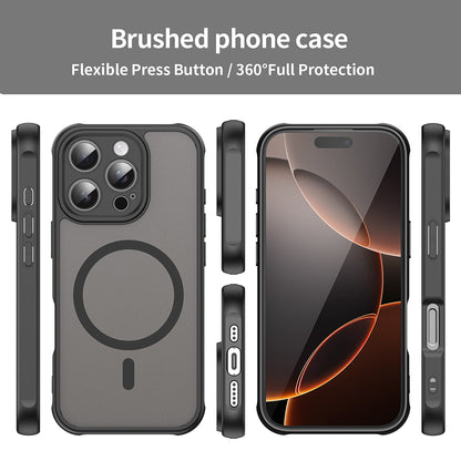 Funda MagSafe para Apple iPhone 16 Pro, Techsuit, HaloFrost II, Negra