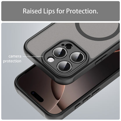 Funda MagSafe para Apple iPhone 16 Pro, Techsuit, HaloFrost II, Negra