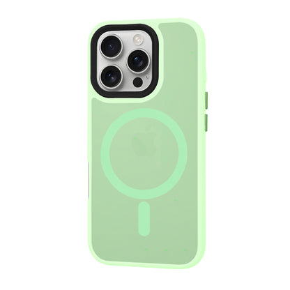 Funda MagSafe para Apple iPhone 16 Pro, Techsuit, HaloFrost, Verde Claro