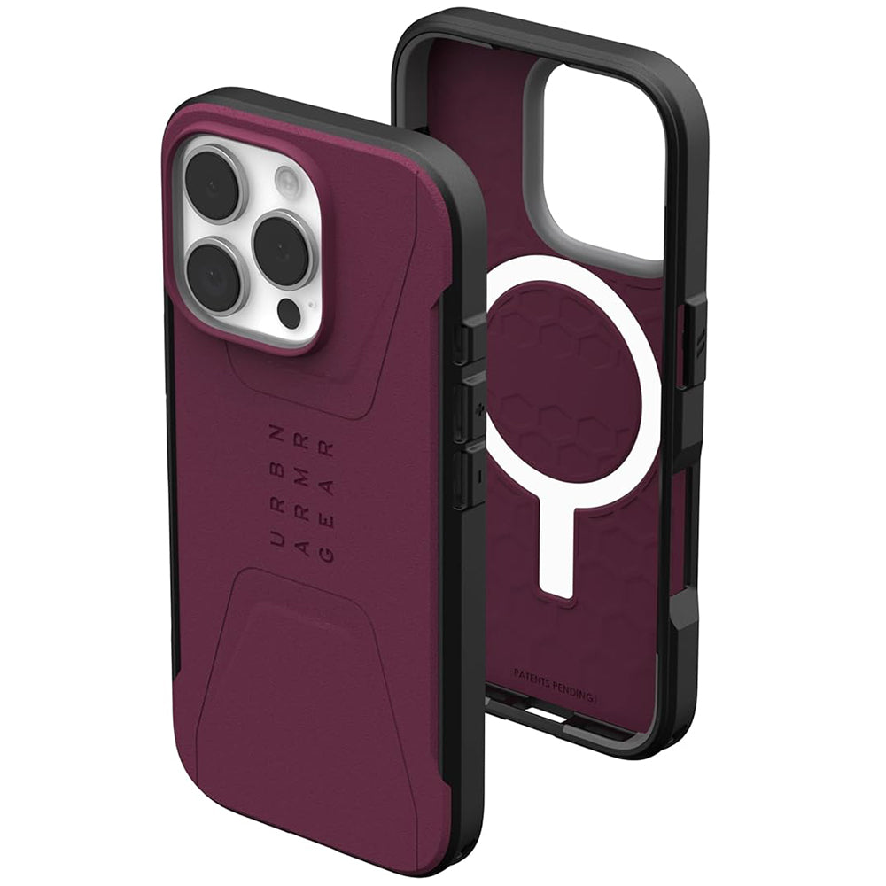 Funda MagSafe para Apple iPhone 16 Pro, Urban Armor Gear, Civilian, Granate