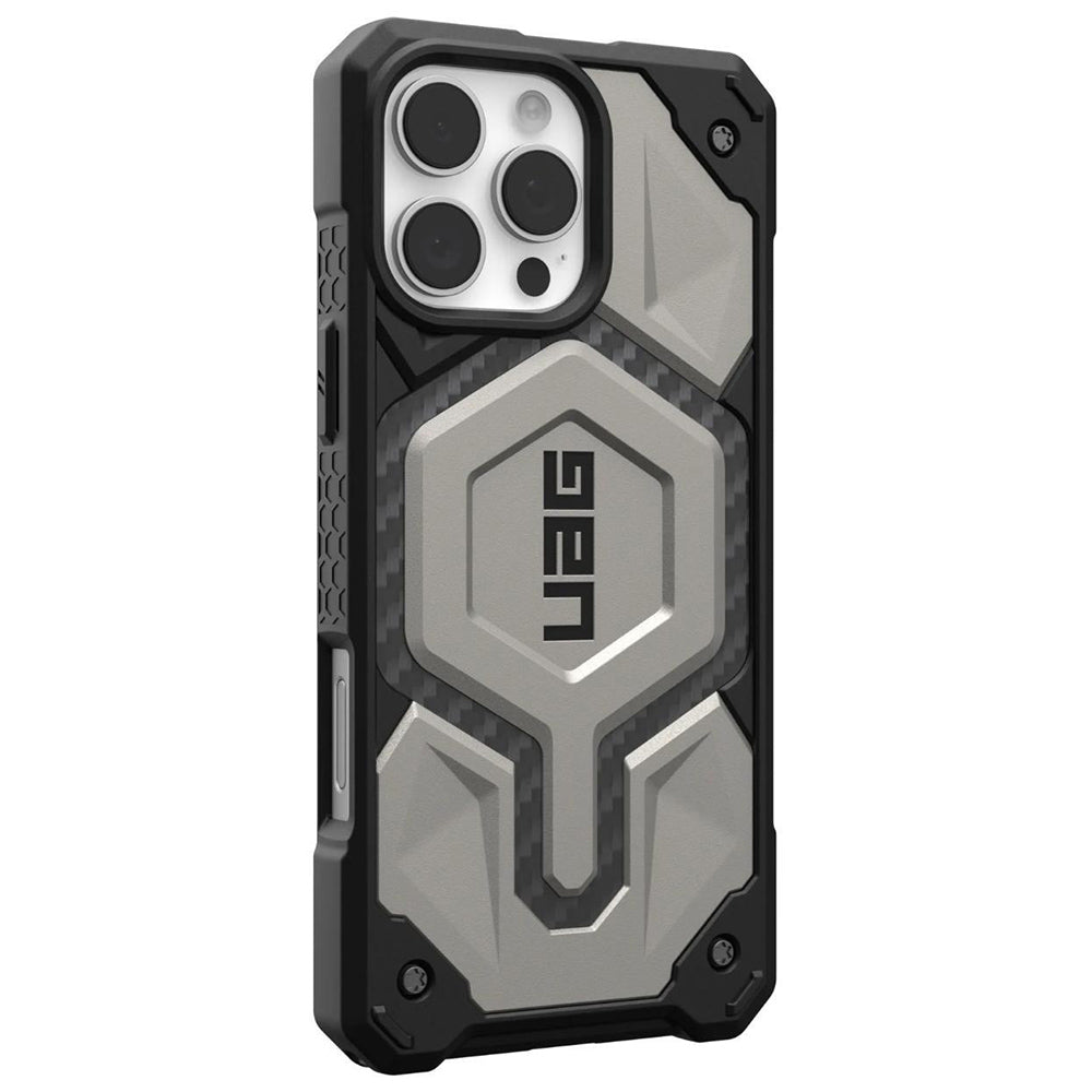 Funda MagSafe para Apple iPhone 16 Pro, Urban Armor Gear, Monarch Pro, Gris