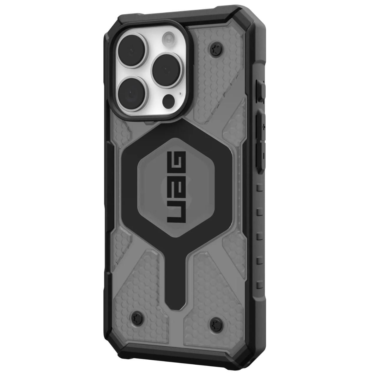 Funda MagSafe para Apple iPhone 16 Pro, Urban Armor Gear, Pathfinder Clear, Gris