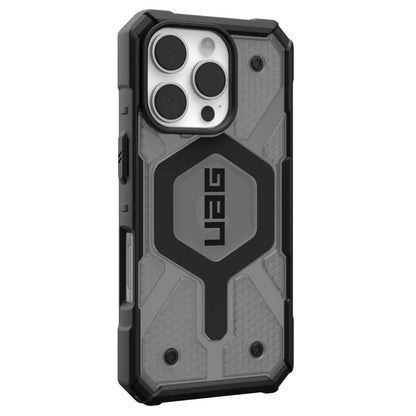 Funda MagSafe para Apple iPhone 16 Pro, Urban Armor Gear, Pathfinder Clear, Gris