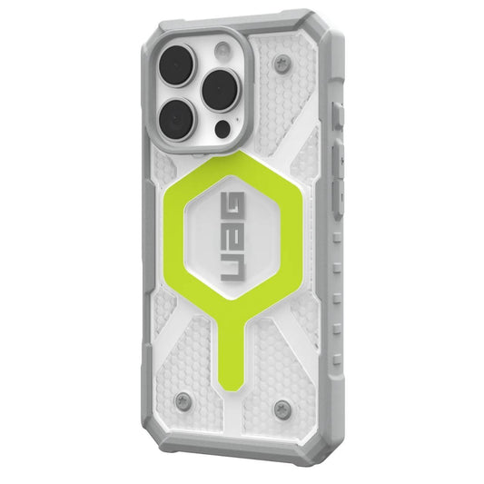 Funda MagSafe para Apple iPhone 16 Pro, Urban Armor Gear, Pathfinder Clear, Verde