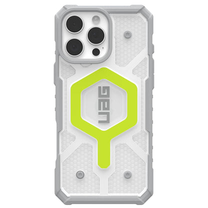 Funda MagSafe para Apple iPhone 16 Pro, Urban Armor Gear, Pathfinder Clear, Verde