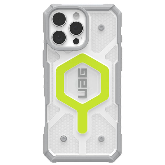 Funda MagSafe para Apple iPhone 16 Pro, Urban Armor Gear, Pathfinder Clear, Verde