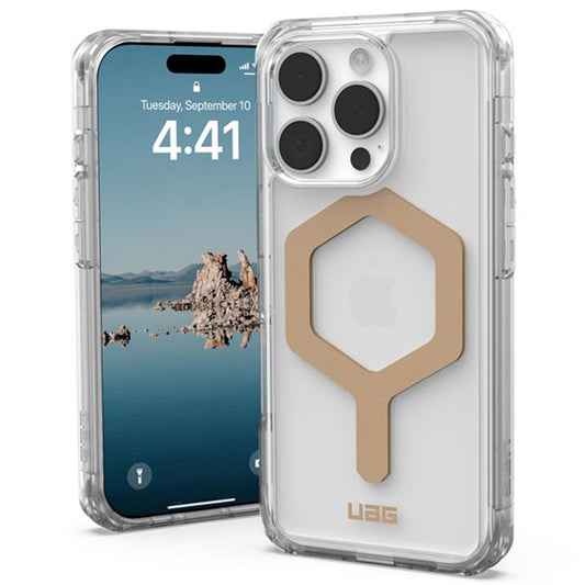 Funda MagSafe para Apple iPhone 16 Pro, Urban Armor Gear, Plyo, Dorada
