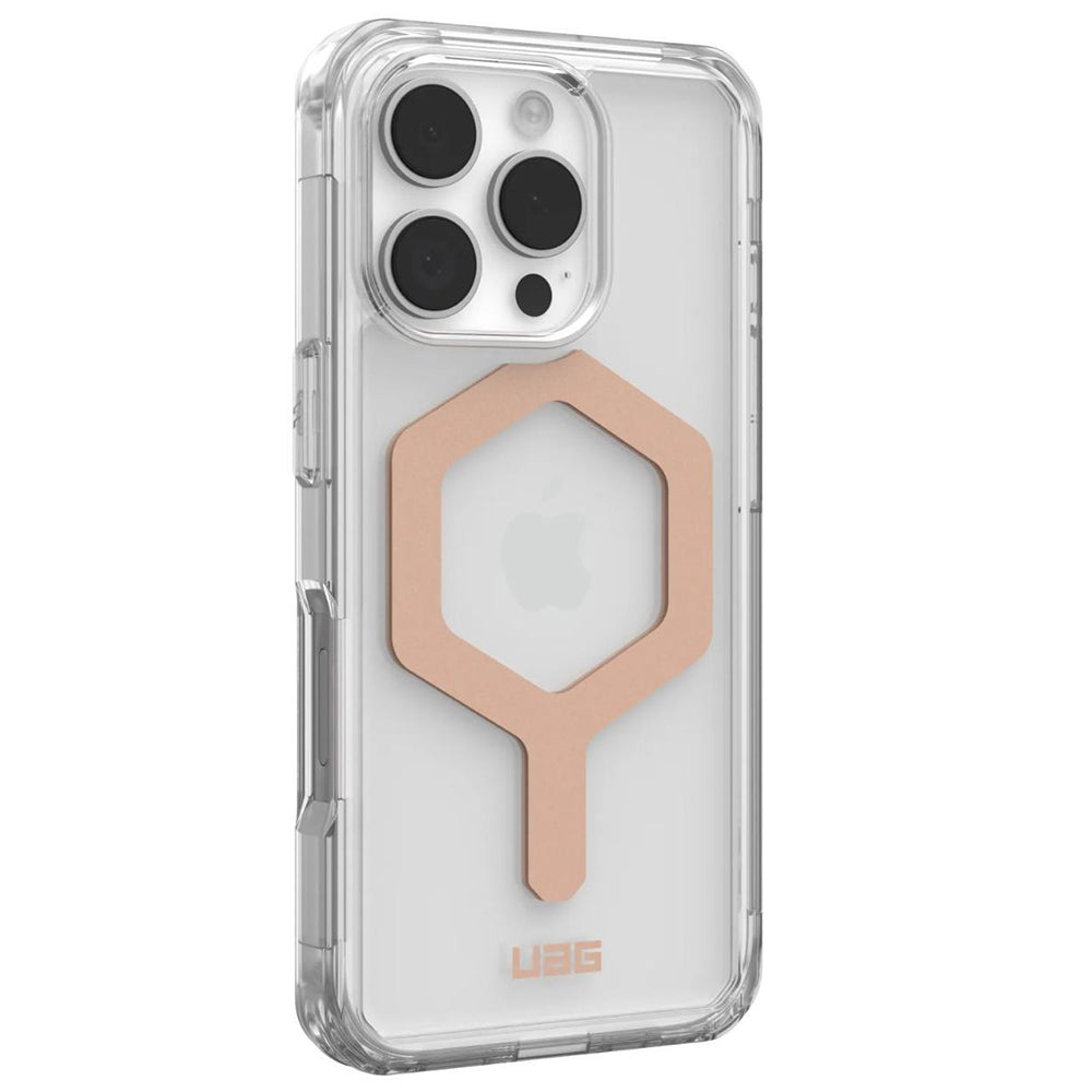 Funda MagSafe para Apple iPhone 16 Pro, Urban Armor Gear, Plyo, Rosa Dorado