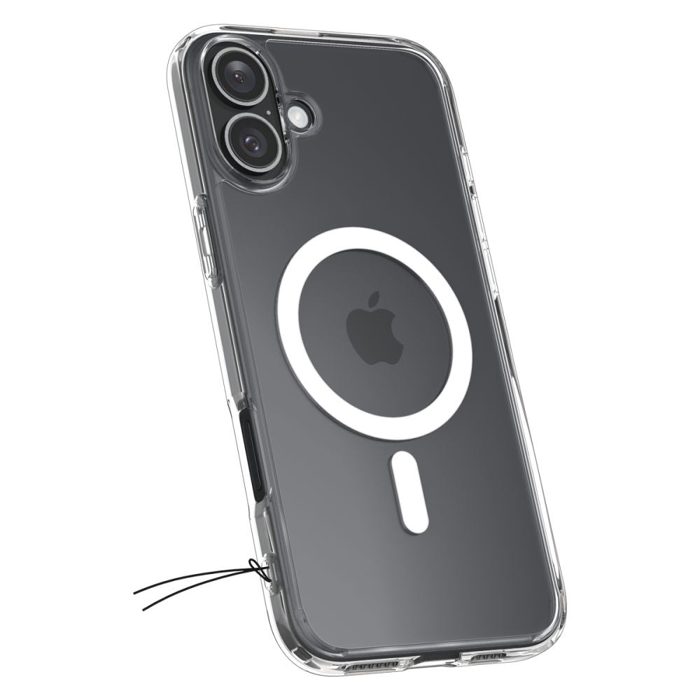 Funda MagSafe para Apple iPhone 16, Spigen, Ultra Hybrid, Blanca ACS08205