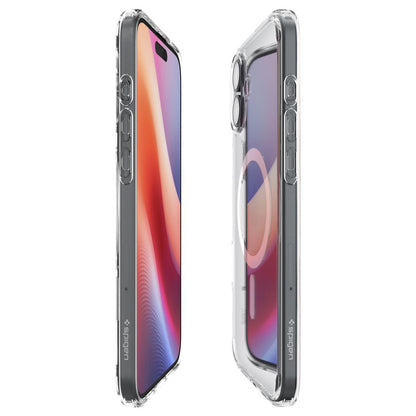 Funda MagSafe para Apple iPhone 16, Spigen, Ultra Hybrid, Blanca ACS08205