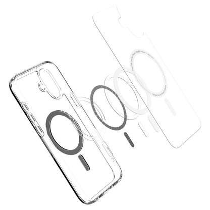 Funda MagSafe para Apple iPhone 16, Spigen, Ultra Hybrid, Negra ACS08206