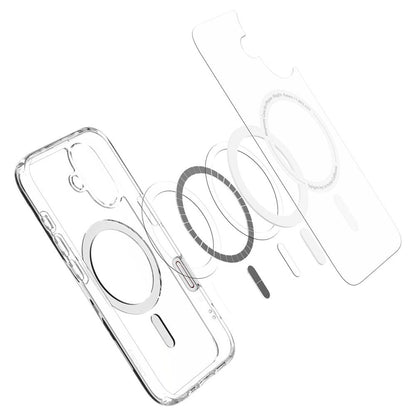 Funda MagSafe para Apple iPhone 16, Spigen, Ultra Hybrid T, Blanca ACS09073