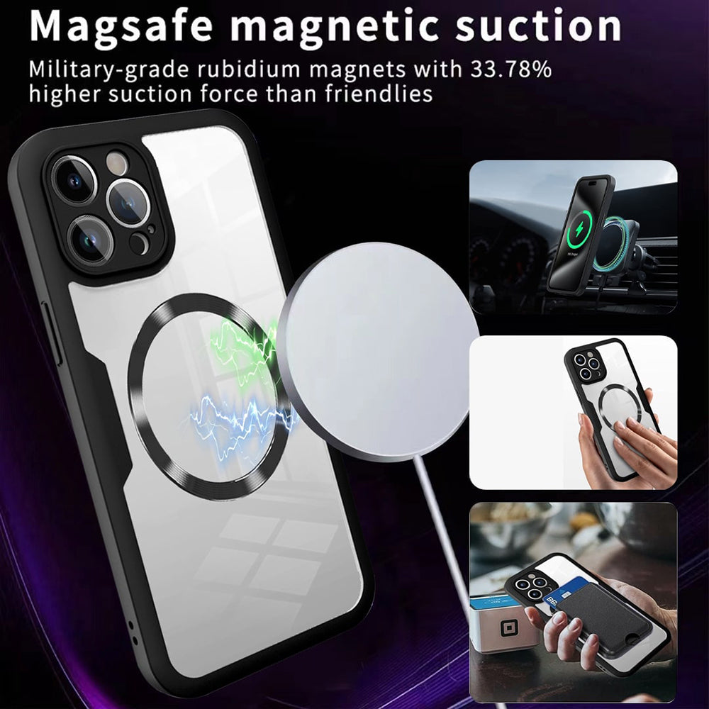 Funda MagSafe para Apple iPhone 16, Techsuit, ColorVerse 360, Morado