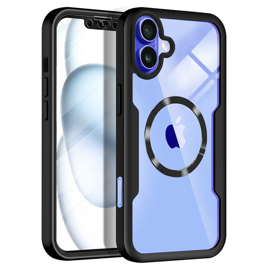 Funda MagSafe para Apple iPhone 16, Techsuit, ColorVerse 360, Negra