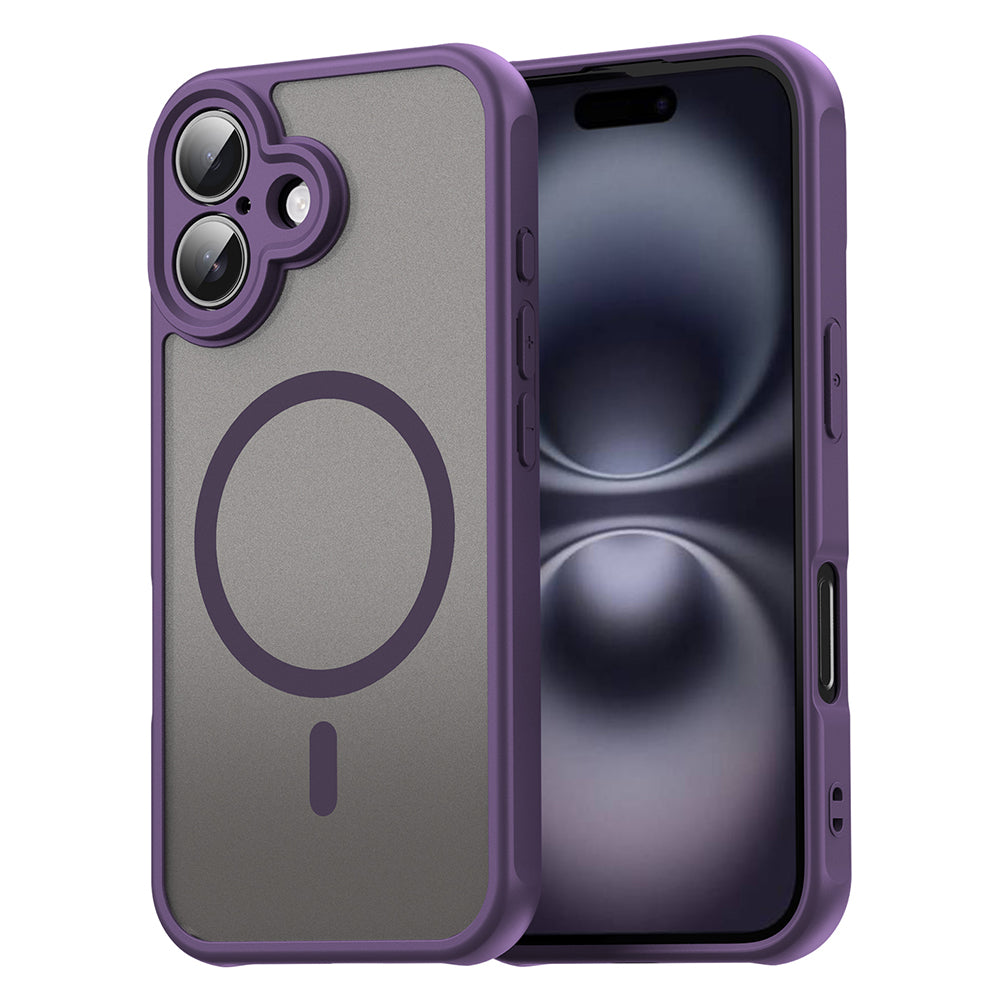 Funda MagSafe para Apple iPhone 16, Techsuit, HaloFrost II, Morado