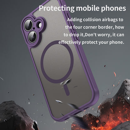 Funda MagSafe para Apple iPhone 16, Techsuit, HaloFrost II, Morado