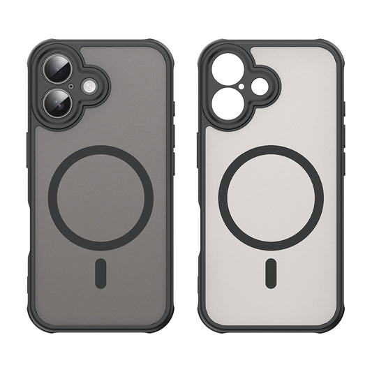 Funda MagSafe para Apple iPhone 16, Techsuit, HaloFrost II, Negra