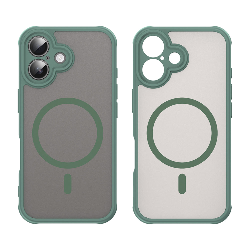 Funda MagSafe para Apple iPhone 16, Techsuit, HaloFrost II, Verde