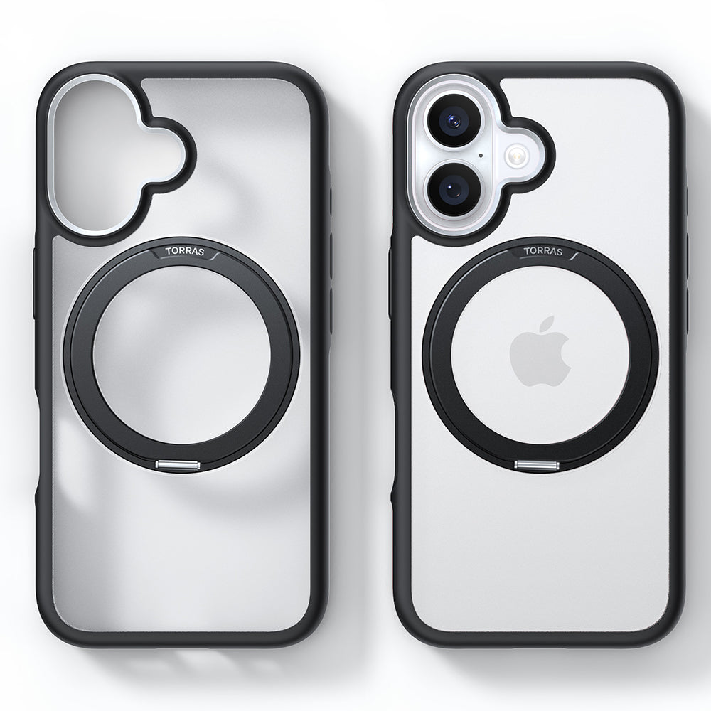 Funda MagSafe para Apple iPhone 16, Torras, Ostand R Fusion, Negra