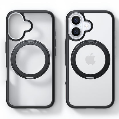 Funda MagSafe para Apple iPhone 16, Torras, Ostand R Fusion, Negra