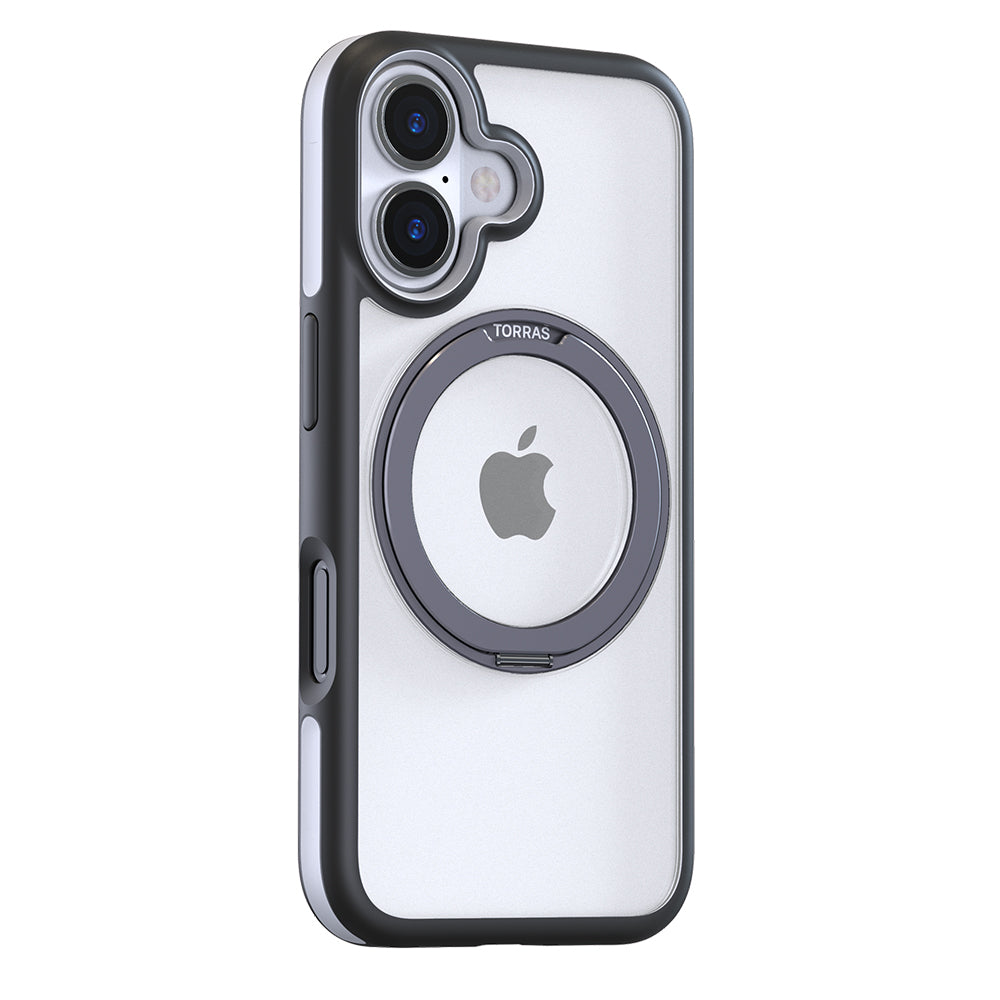 Funda MagSafe para Apple iPhone 16, Torras, Ostand R Fusion, Negra