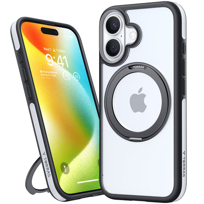 Funda MagSafe para Apple iPhone 16, Torras, Ostand R Fusion, Negra