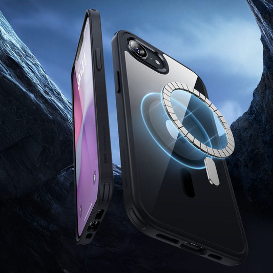 Funda MagSafe para Apple iPhone 17e / 16e, ESR, Classic Hybrid, Negra Transparente