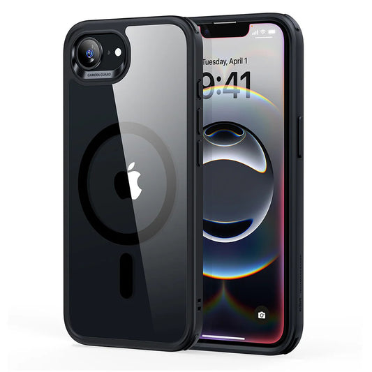 Funda MagSafe para Apple iPhone 17e / 16e, ESR, Classic Hybrid, Negra Transparente