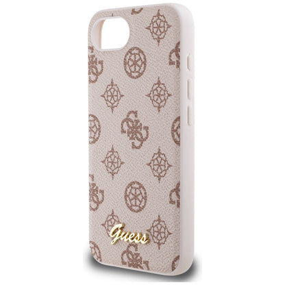 Funda MagSafe para Apple iPhone 16e, Guess, Peony Script, Marrón