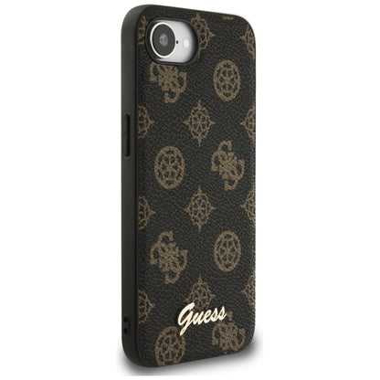 Funda MagSafe para Apple iPhone 16e, Guess, Peony Script, Negra