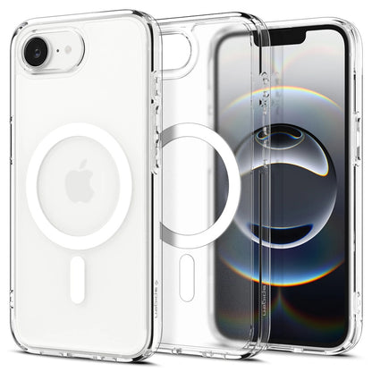 Funda MagSafe para Apple iPhone 17e / 16e, Spigen, Ultra Hybrid, Blanco Satinado