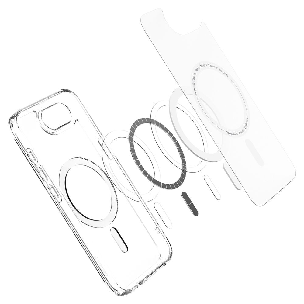 Funda MagSafe para Apple iPhone 17e / 16e, Spigen, Ultra Hybrid, Blanco Satinado