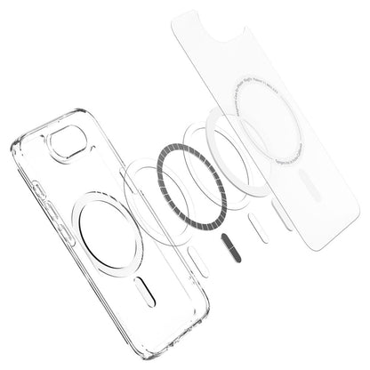 Funda MagSafe para Apple iPhone 17e / 16e, Spigen, Ultra Hybrid, Blanco Satinado