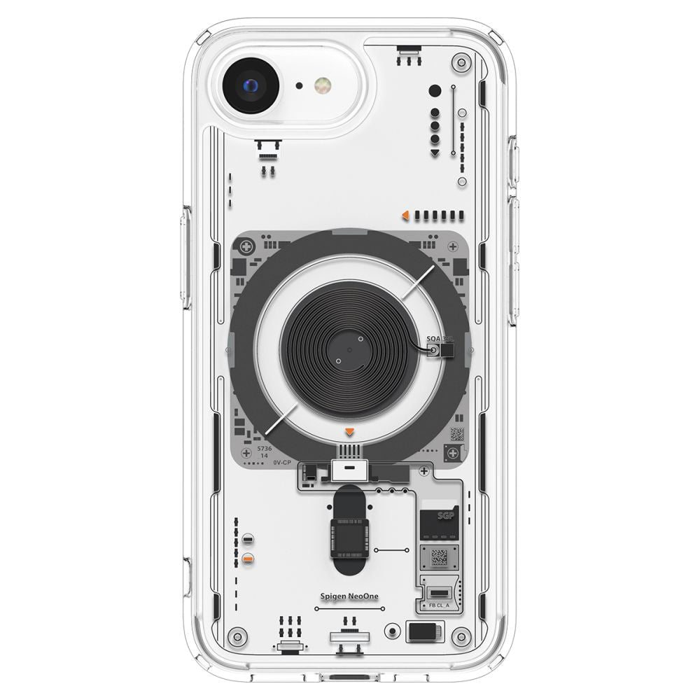 Funda MagSafe para Apple iPhone 17e / 16e, Spigen, Ultra Hybrid Neo One, Transparente